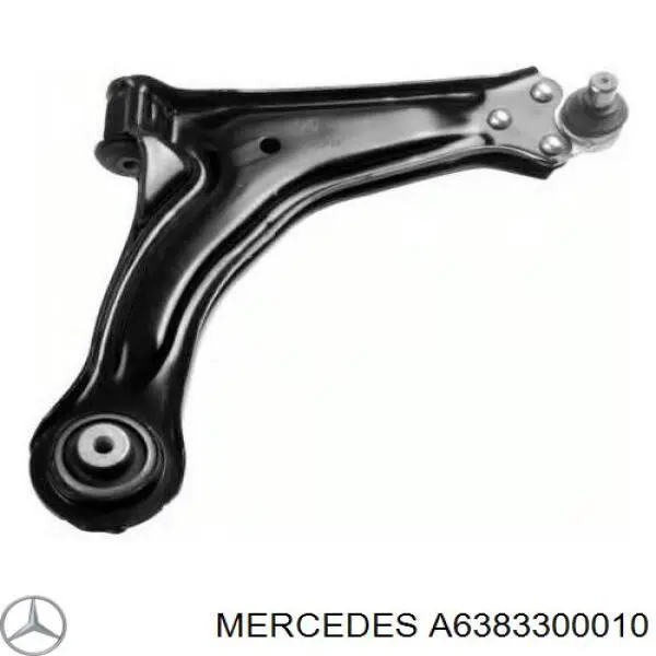 Wahacz zawieszenia przedniego dolny lewy Mercedes A6383300010 cena, od 88,53 USD