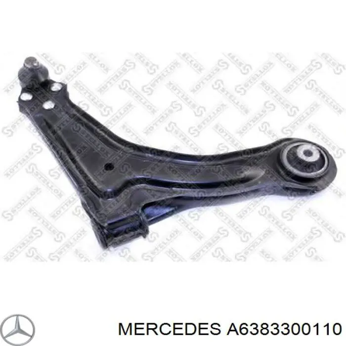 Do koszyka A6383300110 Mercedes Wahacz zawieszenia przedniego dolny prawy