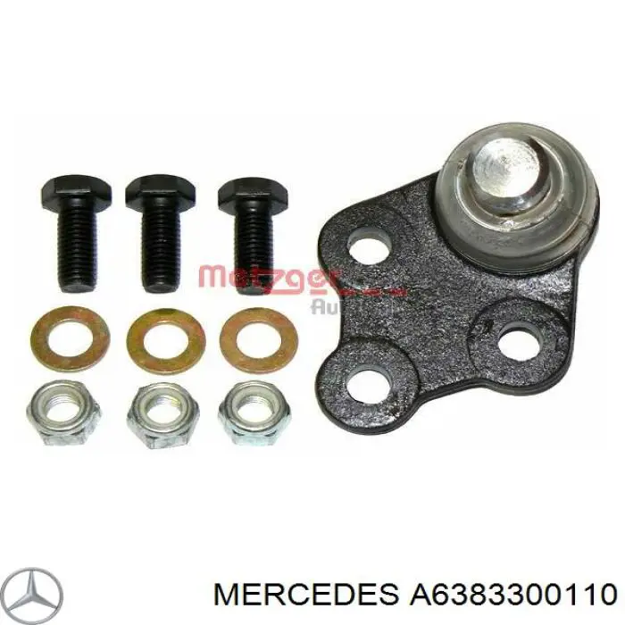 Wahacz zawieszenia przedniego dolny prawy Mercedes A6383300110 cena, od 88,53 USD