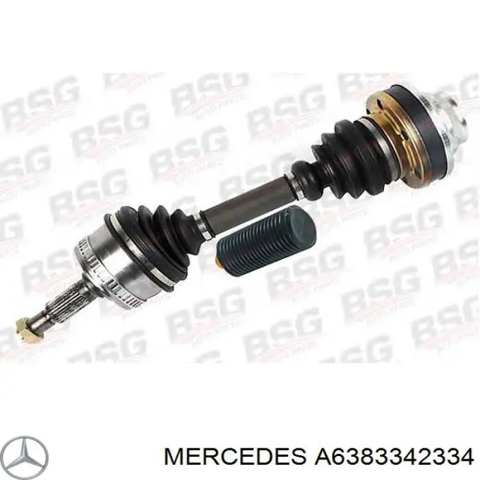 Do koszyka A6383342334 Mercedes Półoś napędowa przednia