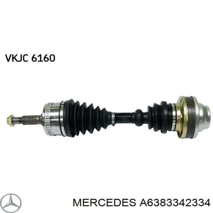 A6383342334 Mercedes Półoś napędowa przednia