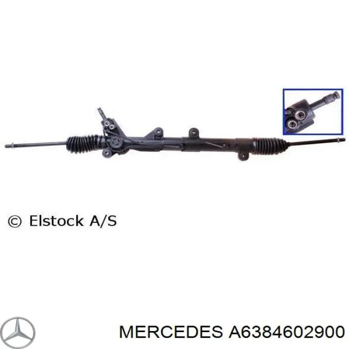 Listwa kierownicza (maglownica) Mercedes A6384602900 cena, od 105,56 USD