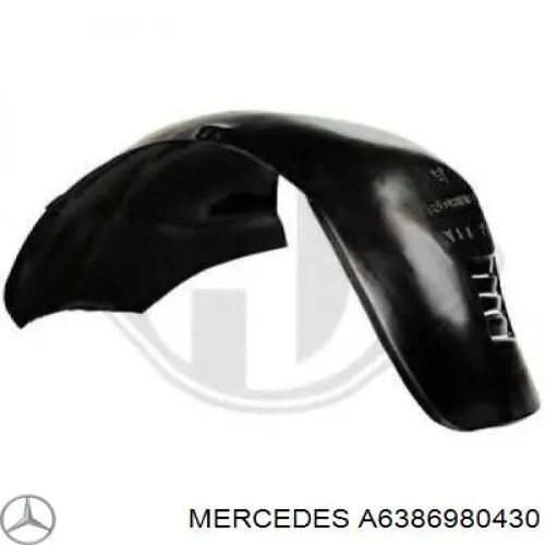 A6386980430 Mercedes Nadkole błotnika przedniego lewe