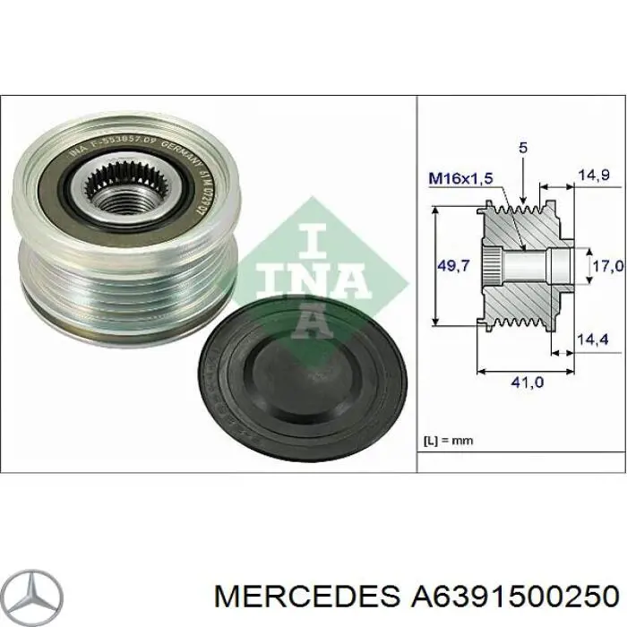 A6391500250 Mercedes Alternator
