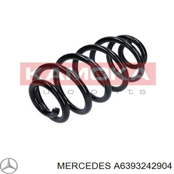 Do koszyka A6393242904 Mercedes Sprężyna tylna