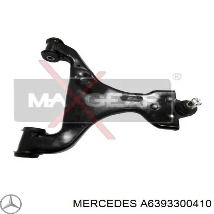 Do koszyka A6393300410 Mercedes Wahacz zawieszenia przedniego dolny lewy