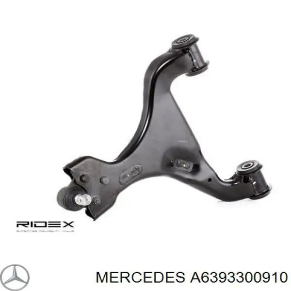 Wahacz zawieszenia przedniego dolny prawy Mercedes A6393300910 cena, od 103,86 USD