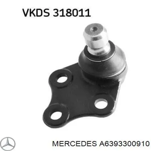 A6393300910 Mercedes Wahacz zawieszenia przedniego dolny prawy