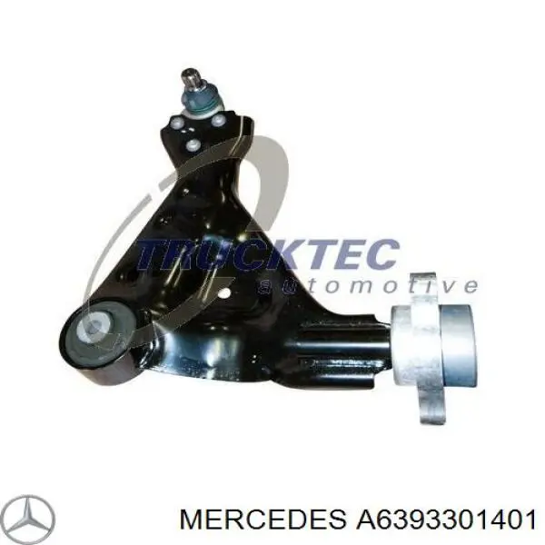 Wahacz zawieszenia przedniego dolny lewy Mercedes A6393301401 cena, od 111,00 USD