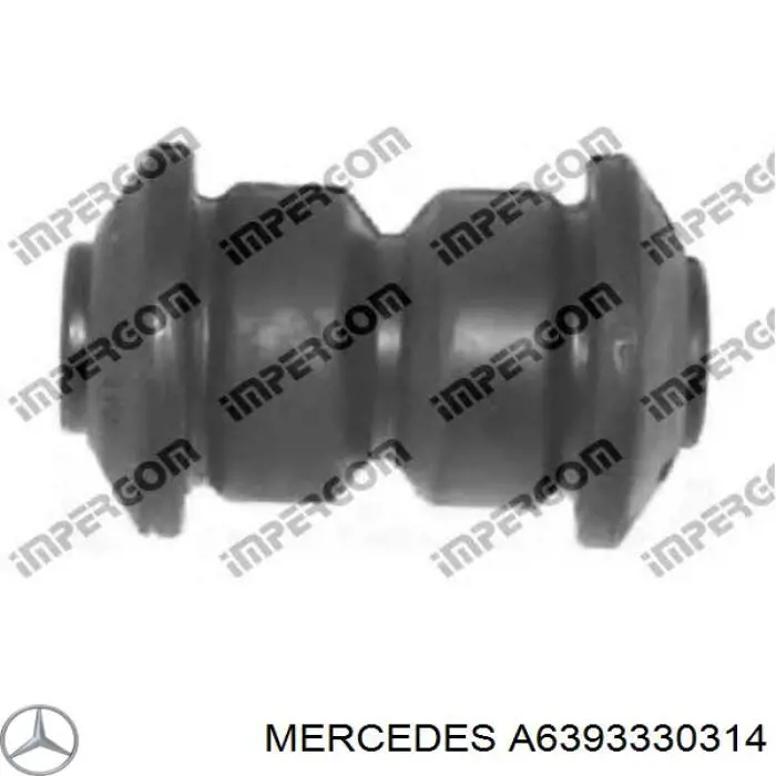 Silentblock przedniego wahacza dolnego Mercedes A6393330314 cena, od 9,32 USD