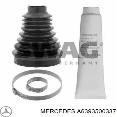 Do koszyka A6393500337 Mercedes Osłona przegubu homokinetycznego półosi przedniej wewnętrzna