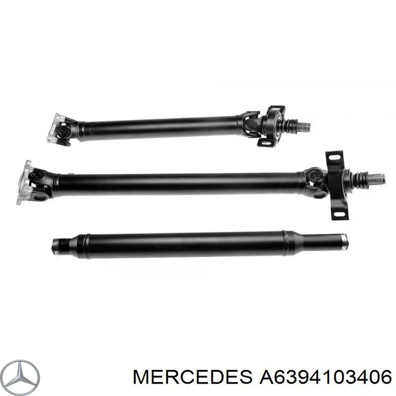 A6394103406 Mercedes Wał Cardana tylny, kompletny