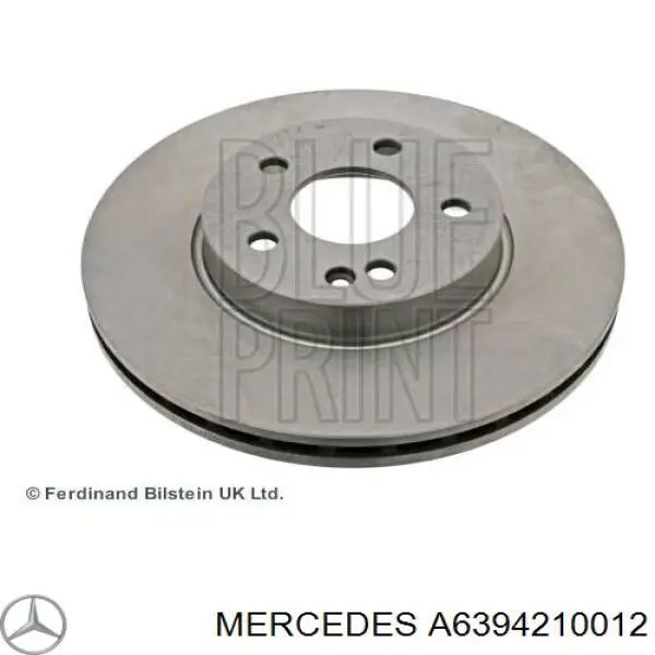 Tarcza hamulcowa przednia Mercedes A6394210012 cena, od 56,35 USD