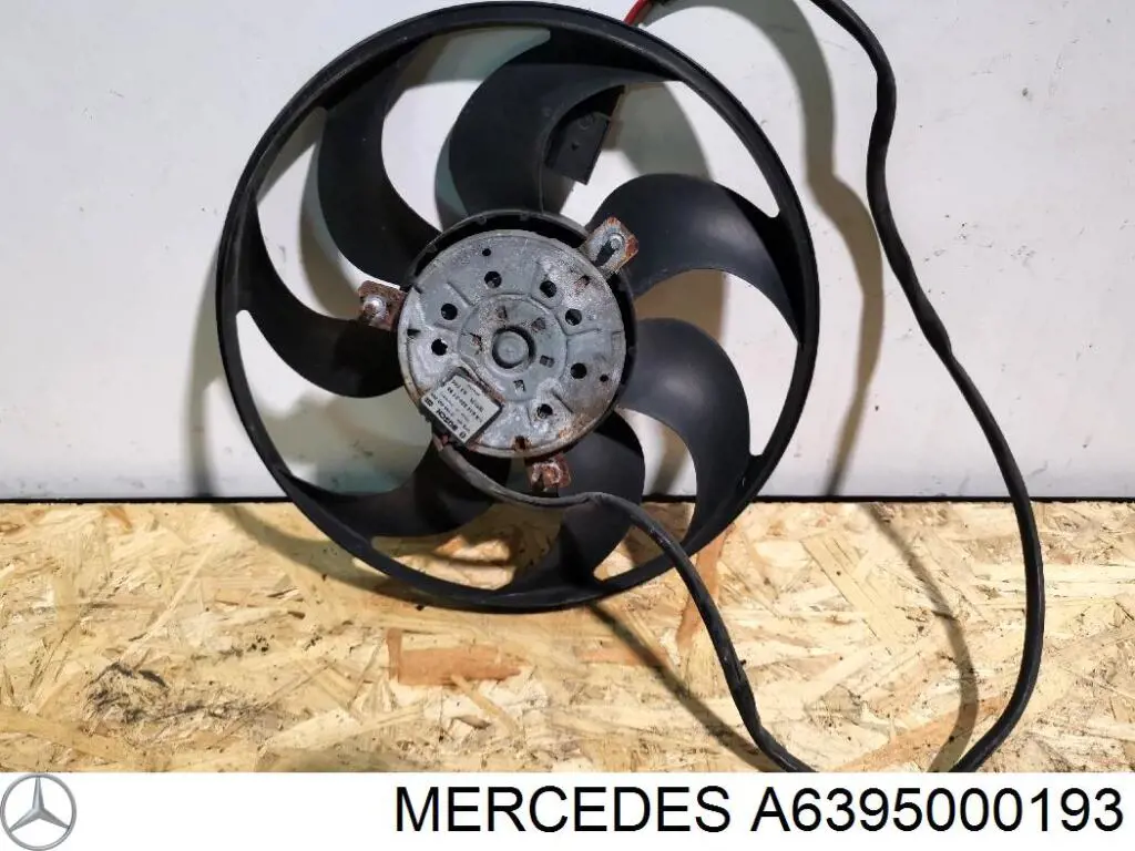 Do koszyka A6395000193 Mercedes Wentylator elektryczny klimatyzacji kompletny (silnik+wirnik)