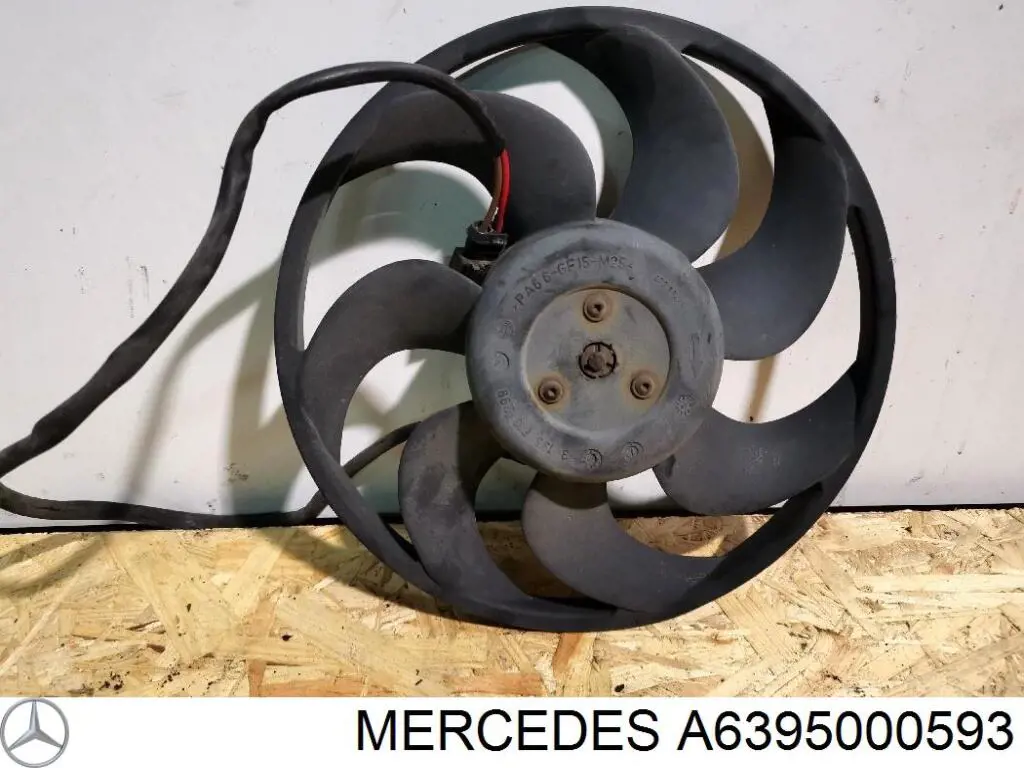 Wentylator elektryczny układu chłodzenia kompletny (silnik+wirnik) Mercedes A6395000593 cena, od 113,72 USD