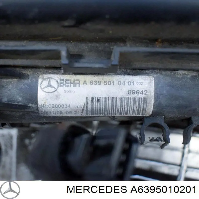 Do koszyka A6395010201 Mercedes Chłodnica intercoolera