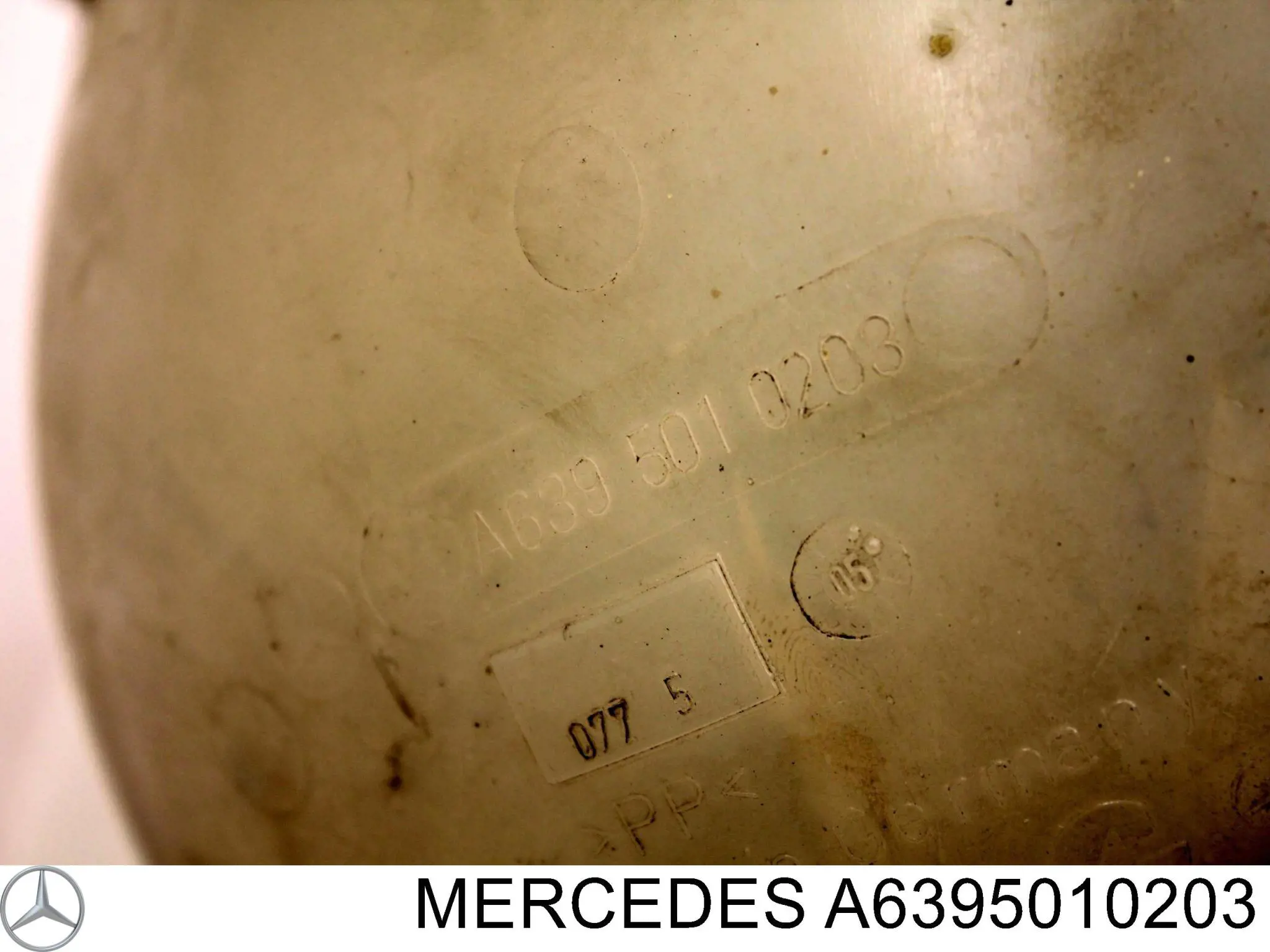 Do koszyka A6395010203 Mercedes Zbiorniczek wyrównawczy układu chłodzenia