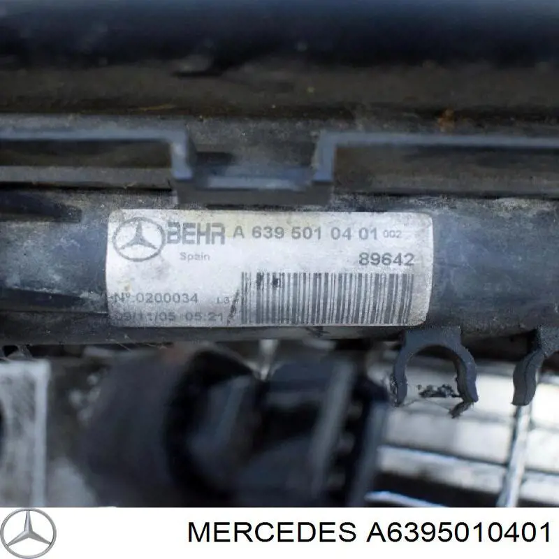 Chłodnica silnika Mercedes A6395010401 cena, od 109,19 USD