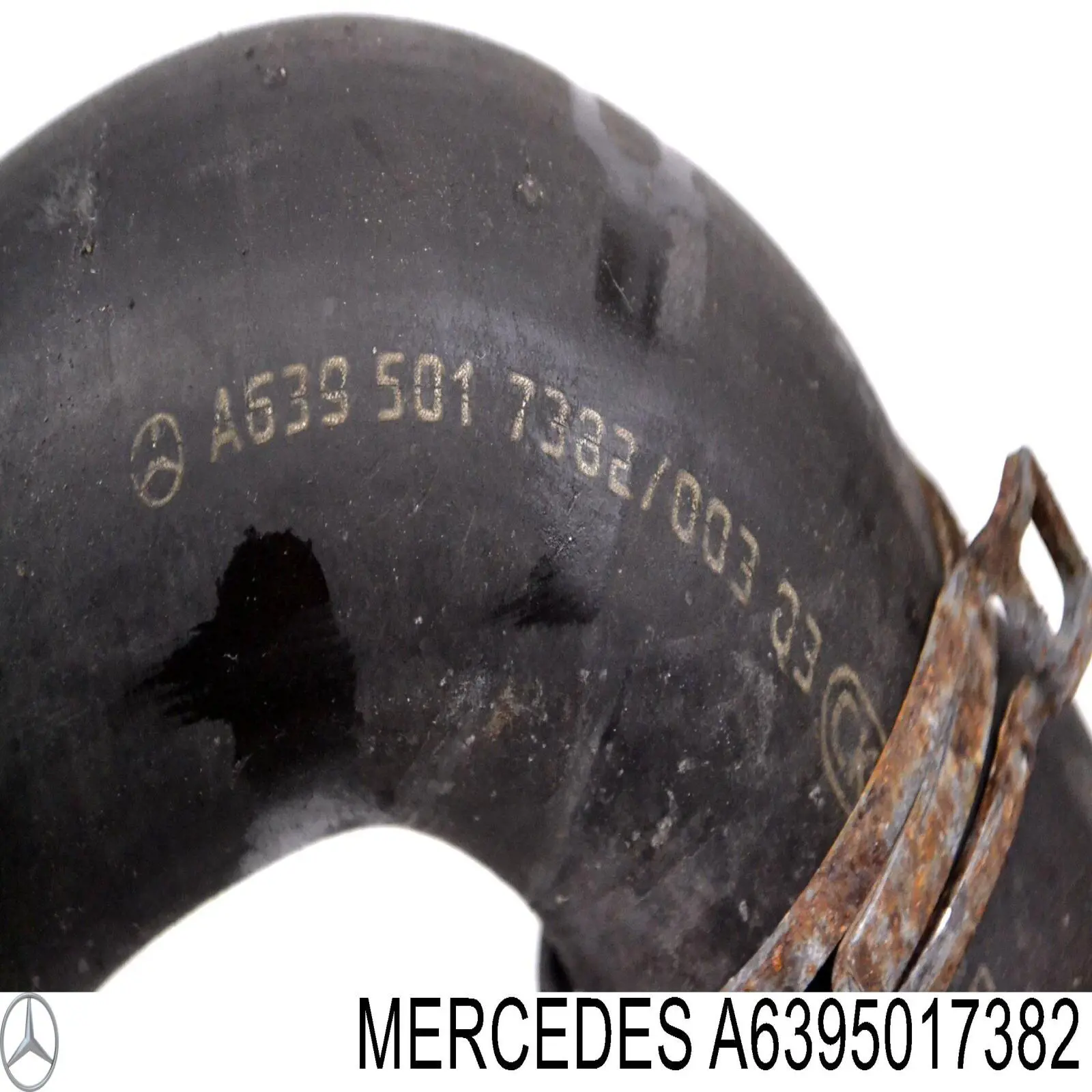 A6395017382 Mercedes Przewód (króciec) chłodnicy górny