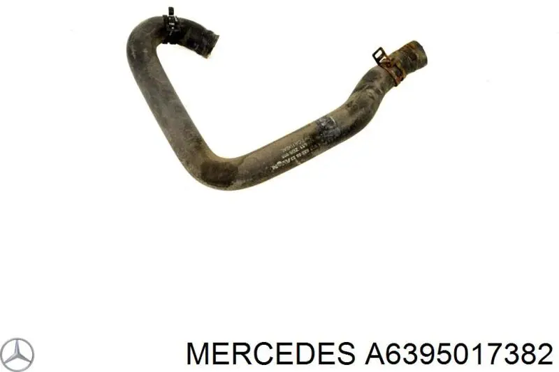 Przewód (króciec) chłodnicy górny Mercedes A6395017382 cena, od 28,48 USD