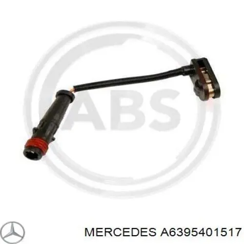 A6395401517 Mercedes Czujnik zużycia klocków hamulcowych tylny