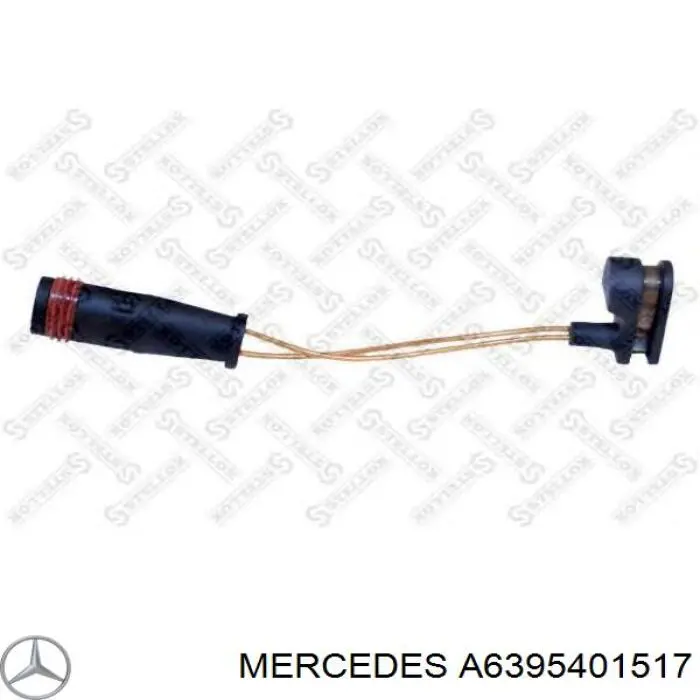 Czujnik zużycia klocków hamulcowych tylny Mercedes A6395401517 cena, od 4,16 USD