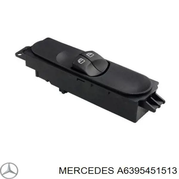 Panel przyciskowy sterowania podnośnikiem szyby przedni lewy Mercedes A6395451513 cena, od 49,76 USD