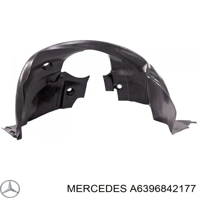 Nadkole błotnika przedniego prawe Mercedes A6396842177 cena, od 37,45 USD