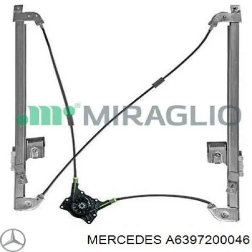 Mechanizm podnoszenia szyby drzwi przednich lewych Mercedes A6397200046 cena, od 47,26 USD