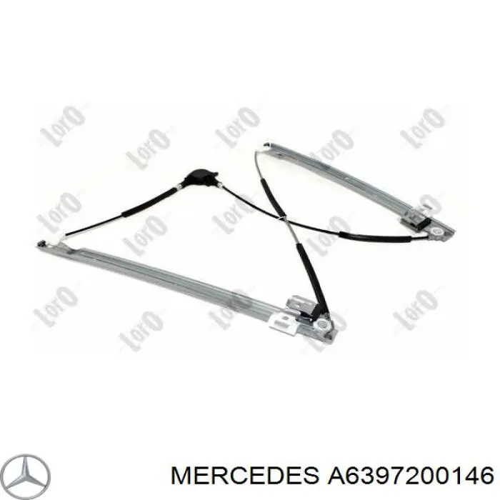 Mechanizm podnoszenia szyby drzwi przednich prawych Mercedes A6397200146 cena, od 47,10 USD