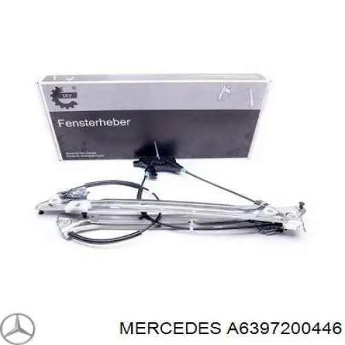 A6397200446 Mercedes Mechanizm podnoszenia szyby drzwi przednich lewych