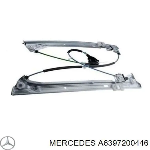 Do koszyka A6397200446 Mercedes Mechanizm podnoszenia szyby drzwi przednich lewych
