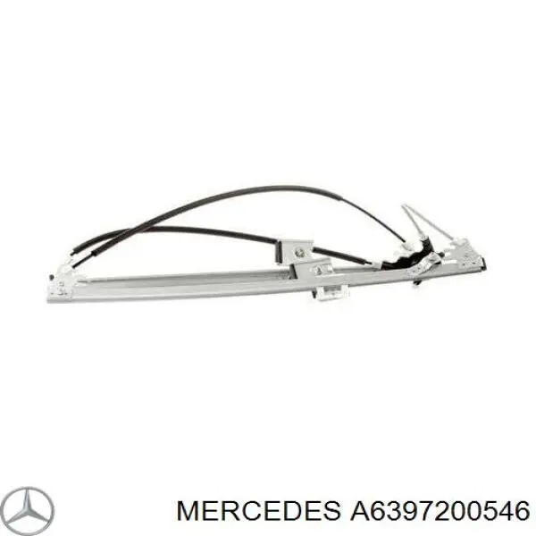 A6397200546 Mercedes Mechanizm podnoszenia szyby drzwi przednich prawych