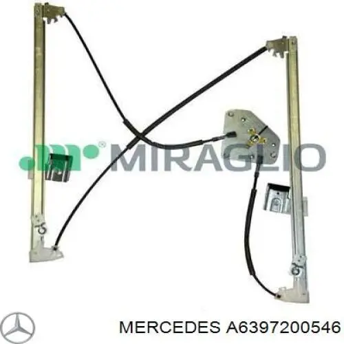 Mechanizm podnoszenia szyby drzwi przednich prawych Mercedes A6397200546 cena, od 47,10 USD