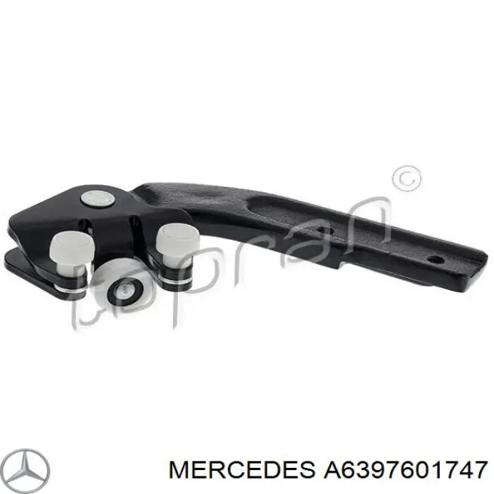 A6397601747 Mercedes Rolka drzwi bocznych (przesuwnych) prawa dolna