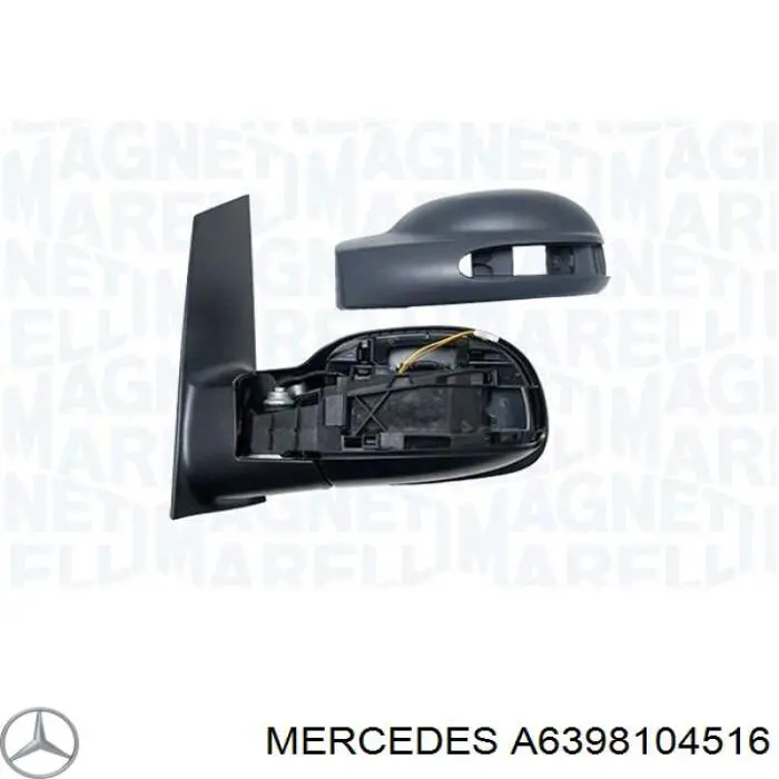 A6398104516 Mercedes Lusterko wsteczne lewe
