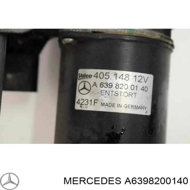 Do koszyka A6398200140 Mercedes Mechanizm wycieraczek