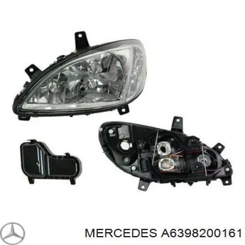 A6398200161 Mercedes Reflektor lewy
