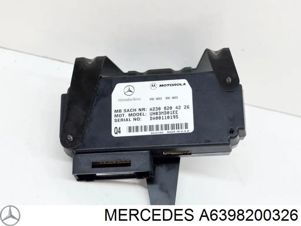 A6398200326 Mercedes Blok komfortu przednich drzwi