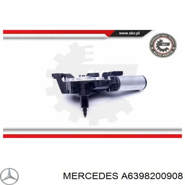 Silniczek wycieraczki tylnej szyby Mercedes A6398200908 cena, od 79,69 USD