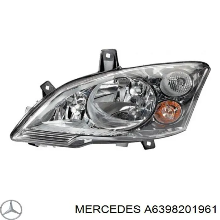 A6398201961 Mercedes Reflektor prawy