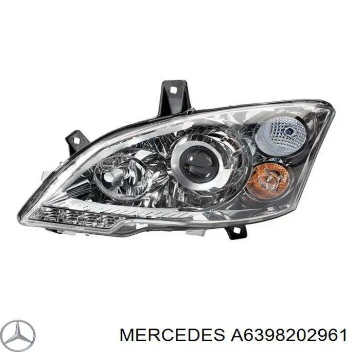 A6398202961 Mercedes reflektor prawy