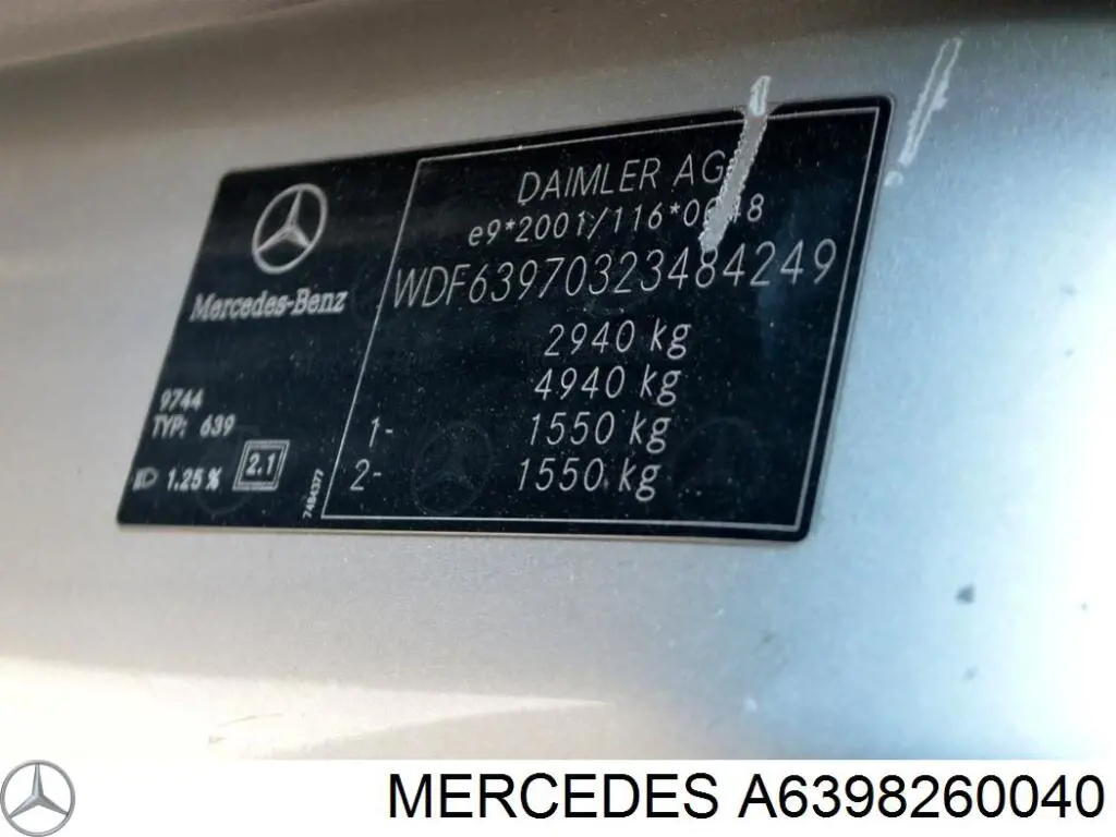 Lampa odblaskowa zderzaka tylnego lewa Mercedes A6398260040 cena, od 12,47 USD