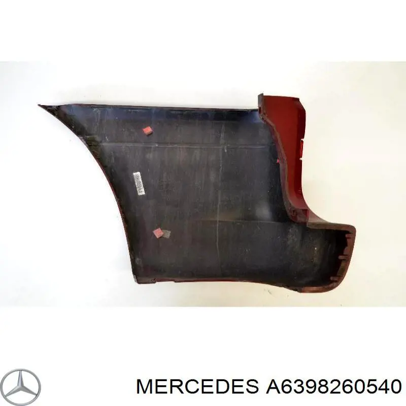 A6398260540 Mercedes Lampa odblaskowa zderzaka tylnego prawa