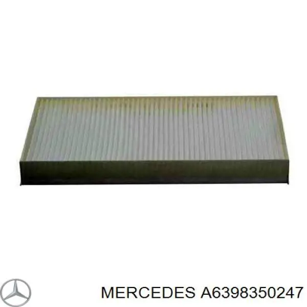A6398350247 Mercedes Filtr kabiny