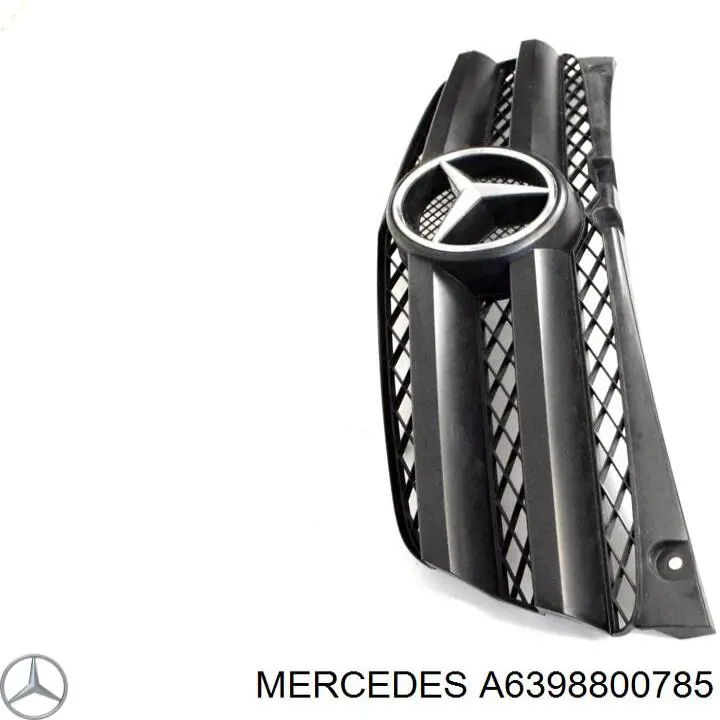 A6398800785 Mercedes Atrapa chłodnicy