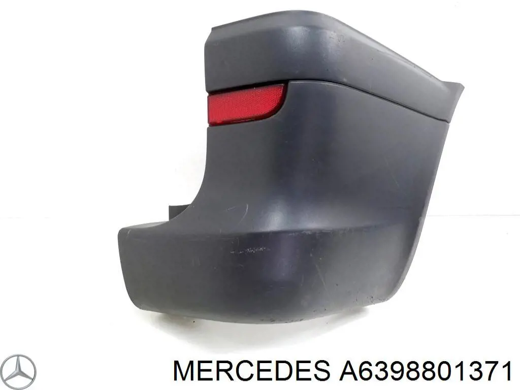 Zderzak tylny, prawa część Mercedes A6398801371 cena, od 81,72 USD