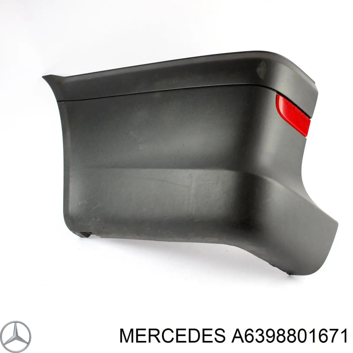 A6398801671 Mercedes Zderzak tylny, lewa część