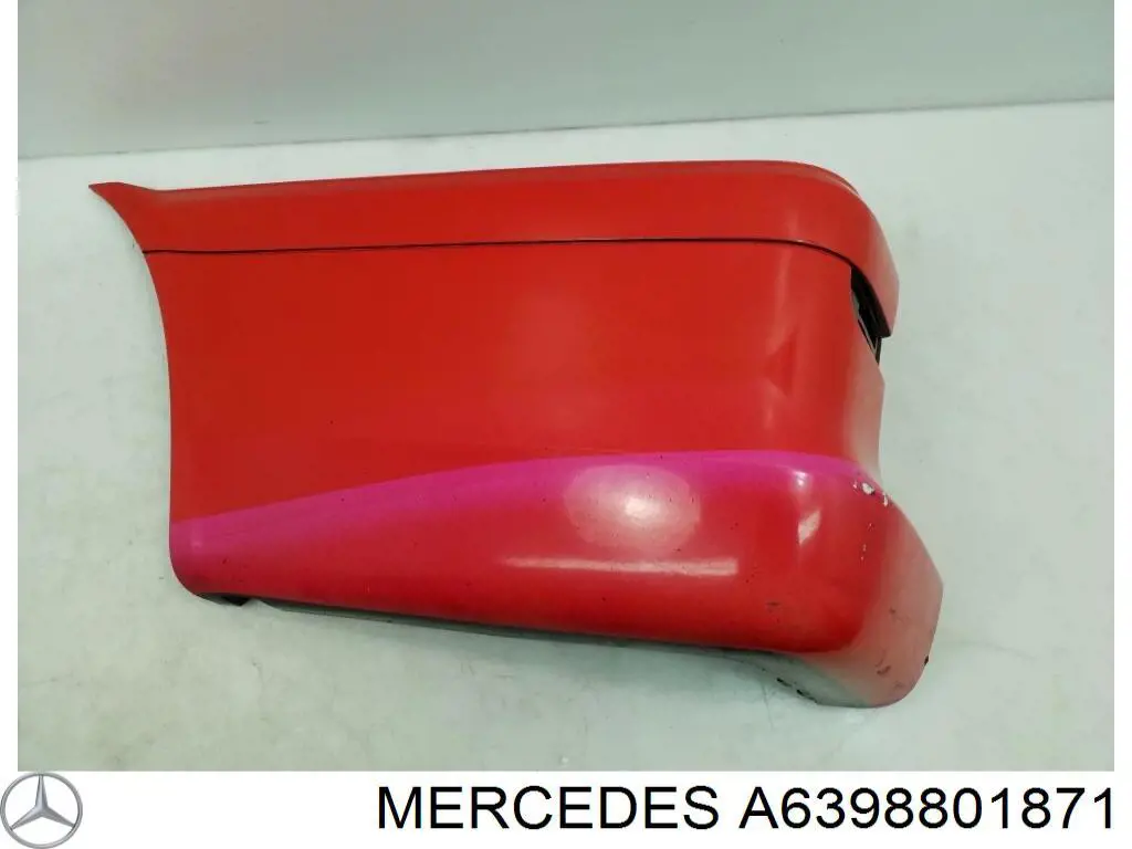 Zderzak tylny, lewa część Mercedes A63988018719999 cena, od 56,39 USD