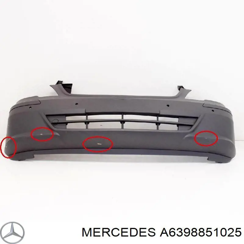 63988510259999 Mercedes Zderzak przedni